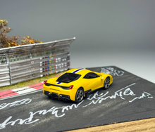 Load image into Gallery viewer, TOC 1:64 Yellow FE458 Speciale Sports Model Diecast Metal Car New Collection