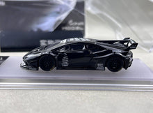Load image into Gallery viewer, King 1:64 Black Huracan GT Widebody Sports Model Diecast Metal Car New Collection