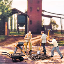Load image into Gallery viewer, 1:64 Painted Figure Mini Model Miniature Resin Diorama Worker Mining Shovel Man