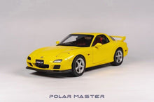 Load image into Gallery viewer, Polar Master 1:18 Yellow RX7 FD Spirit R Engine Sport Model Diecast Metal Car