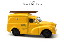 Load image into Gallery viewer, 1:76 Yellow Morris Truck Post Office Vintage Model Diecast Metal Car New Collection