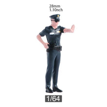 Load image into Gallery viewer, 1:64 Painted Figure Model Miniature Resin Diorama Sand Policeman Cop Officers New Collection