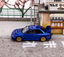 Load image into Gallery viewer, HJ 1:64 Blue JDM WRX STI Impraza GC8 22B Sports Model Diecast Metal Car New