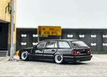 Load image into Gallery viewer, Mortal 1:64 Black E34 Touring Wagon VIP Sports Model Diecast Metal Car New Collection