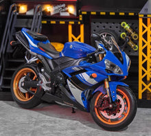 Load image into Gallery viewer, WELLY Blue 1:10 YZF R1 Sports Racing Heavy Model Diecast Metal Motorcycle