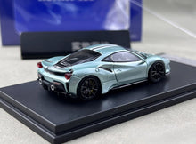 Load image into Gallery viewer, SH 1:64 Light Green 488 Pista Novitec Sports Model Diecast Metal Car New Collection