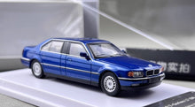 Load image into Gallery viewer, DCM 1:64 Blue 1996-98 E38 L7 728il Luxury Sedan Model Diecast Metal Car New Collection
