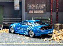 Load image into Gallery viewer, Liberty 1:64 Blue Mustang Muscle Widebody Sports Model Diecast Metal Car New Collection