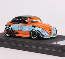 Load image into Gallery viewer, HKM 1:64 RWB Gulf Beetle VW Convertible #1 Sports Model Diecast Metal Car New