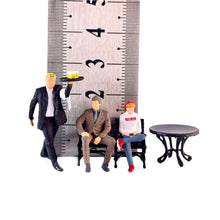 Load image into Gallery viewer, 1:64 Painted Figure Model Miniature Resin Diorama Restaurant Waiter Man Lady Toy