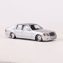 Load image into Gallery viewer, SW 1:64 Silver W140 VIP Sedan Sports Model Diecast Metal Car
