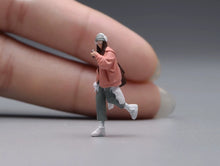 Load image into Gallery viewer, 1:64 Painted Figure Model Miniature Resin Diorama Toy Sand Casual Wearing Girl