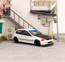 Load image into Gallery viewer, SW 1:64 JDM White EG6 Civic R Hatchback Sports Model Diecast Metal Car New