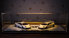 Load image into Gallery viewer, 404Error 1:64 White Murcielago LBWK Sports Model Diecast Resin Car Set New Collection
