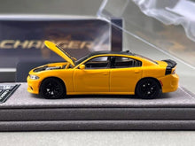 Load image into Gallery viewer, Elite 1:64 Yellow Charger SRT Engine Sedan Sports Model Diecast Metal Car New Collection