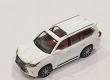 Load image into Gallery viewer, JKM 1:64 White LX570 Luxury SUV Off Road Sports Model Diecast Metal Car New