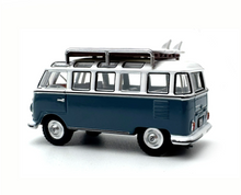 Load image into Gallery viewer, 1:76 Blue VW T1 Samba Camper Mini Van Sports Model Diecast Metal Car New Collection