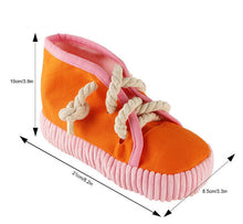 Load image into Gallery viewer, Dog Squeaky Toys Shoes-Shaped Chew Tear-Resistant Plush for Teeth Grinding Pet