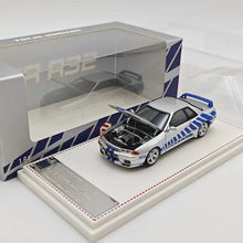 Load image into Gallery viewer, FH 1:64 Silver Blue Skyline GTR R32 Nismo Sports Model Diecast Metal Car New Collection