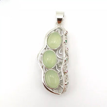 Load image into Gallery viewer, Nature Jade Lucky Beans Pendant Necklace Gift For Woman Jewelry charm Blessing B