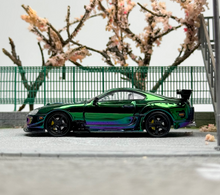 Load image into Gallery viewer, 1:64 LMLF Green JDM Supra A80Z Pandem Sports Model Diecast Metal Car New Collection