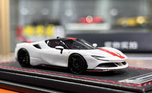 Load image into Gallery viewer, U2 1:64 White Orange SF90 Stradale Hard Top Sports Model Diecast Resin Car New Collection