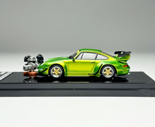 Load image into Gallery viewer, MH 1:64 Green RWB 993 Engine Sports Model Diecast Metal Car New Collection