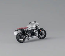 Load image into Gallery viewer, CM 1:64 Silver R nineT Man Figure Sports Model Diecast Metal Motorcycle New