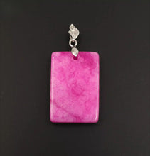 Load image into Gallery viewer, Nature Jade Rectangle Pendant Necklace Gift Jewelry charm Blessing Lucky New ps
