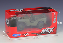 Load image into Gallery viewer, WELLY 1:36 Military 1941 Willys MB SUV Off Road Model Diecast Toy Metal Car