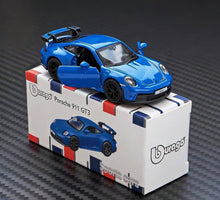 Load image into Gallery viewer, Bburago 1:64 Blue 911 GT3 Sports Model Diecast Metal Car New Collection