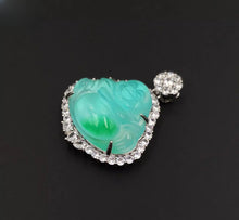 Load image into Gallery viewer, Nature Jade Laughing Buddha Pendant Necklace Gift Jewelry charm Blessing New C