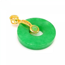 Load image into Gallery viewer, Nature Jade Pendant Elegant Ring Necklace Gift Jewelry charm Blessing Lucky New