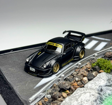 Load image into Gallery viewer, AR 1:64 Black RWB 930 Classic Sports Open Model Diecast Metal Car New Collection