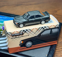 Load image into Gallery viewer, Tarmac 1:64 Black 190e Sedan Sports Model Diecast Metal Car New Collection