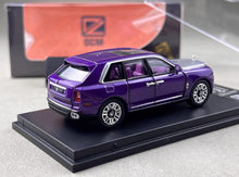 Load image into Gallery viewer, DCM 1:64 Purple Silver Hood Cullinan Luxury SUV Model Diecast Metal Car New Collection