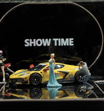 Load image into Gallery viewer, 1:64 Painted Figure Mini Model Toy Miniature Car Scenes Resin Lady Party Dress
