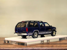 Load image into Gallery viewer, Bliss 1:64 HEC Blue Suburban GMT400 SUV Sports Model Diecast Metal Car New Collection