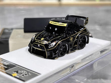 Load image into Gallery viewer, KR 1:64 Black LBWK GTR R35 Cute Q Sports Model Diecast Resin Car New Collection