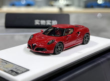 Load image into Gallery viewer, 1:64 CL Red Black Rims Romeo 4C Coupe Sports Model Diecast Resin Car New Collection