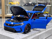 Load image into Gallery viewer, MH 1:18 Blue Civic Type R FL5 Turbo Vtec Engine Model Diecast Metal Car New Collection