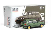Load image into Gallery viewer, Poprace 1:64 Green Golf GTI MK2 Racing Sports Model Toy Diecast Metal Car New Collection