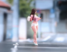 Load image into Gallery viewer, 1:64 Painted Figure Model Miniature Resin Diorama Sand Toy Pink Top Sexy Beauty