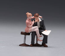 Load image into Gallery viewer, 1:64 Painted Figure Model Miniature Resin Diorama Sweet Couple Lovers Man Lady