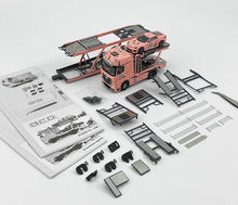 Load image into Gallery viewer, 1:64 Pink Actros Gigaspace 4x2 Trailer Truck LFA #23 Model Diecast Metal Car