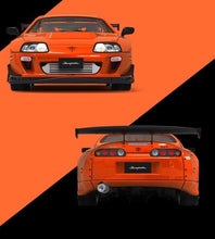 Load image into Gallery viewer, TM 1:64 JDM FNF Orange Supra A80 Paul Figure Sport Model Diecast Metal Car New Collection