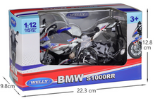 Load image into Gallery viewer, WELLY 1:12 2021 S1000RR Heavy Sports Racing Model Diecast Metal Motorcycle