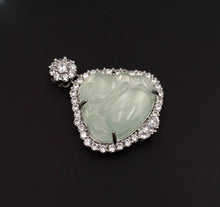 Load image into Gallery viewer, Nature Jade Laughing Buddha Pendant Necklace Gift Jewelry charm Blessing New D