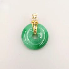 Load image into Gallery viewer, Nature Jade Round Peace Green Pendant Necklace Gift Jewelry charm Blessing Luck