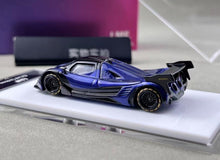 Load image into Gallery viewer, LMF 1:64 Blue Carbon Devel 16 Racing Sports Model Diecast Metal Car New Collection